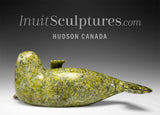 7" Basking Seal by the late Suati Qimirpik *Fur Ball* EXHIBITION PIECE AUG 14