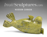 5" Basking Seal by the late Suati Qimirpik *Yoga Pose* EXHIBITION PIECE AUG 14