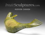 7" Basking Seal by the late Suati Qimirpik *Slippery* EXHIBITION PIECE AUG 14