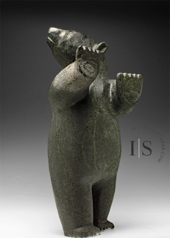 BIG HEARTED 22" Standing Bear by Willie Kolola *What's That?*