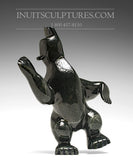 9" Black Dancing Bear by Moe Pootoogook