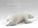 7" Lying Polar Bear Gjoa Haven Joseph Suqslaq