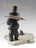 12" Eskimo Seal Hunter  Gjoa Haven Moses Kamookak