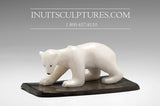 3" Miniature Ivory Bear by Tarsis Pillakapsi