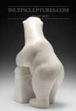18" Curious Bear by World Famous Manasie Akpaliapik