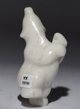 5" White Dancing Bear by Markoosie Papigatook