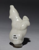 5" White Dancing Bear by Markoosie Papigatook