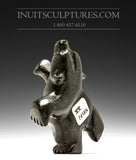 3.5" Black Dancing Bear by Johnny Papigatook