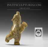 3.5" Golden Green Dancing Bear by Adamie Mathewsie