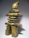 13.25" Inukshuk by Qavavau Shaa