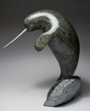 8" Dancing Narwhal by Suati Qimirpik