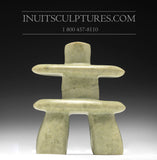 5" Light Green Inukshuk by Alex Lyta