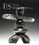 9" SIGNATURE Inukshuk by Paul Bruneau *Dark and Moody*