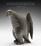 7" Ptarmigan Bird by Master Carver Jimmy Iqaluq