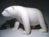 HUGE! 19" White Polar Bear by Famous Kooyoo Peter