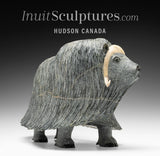 18" SIGNATURE Muskox by Lucassie Ikkidluaq *Capra*