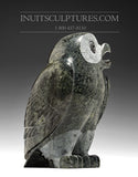 9" Large Grey Owl by Pitseolak Qimirpik