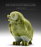 6" SIGNATURE Owl by Pitseolak  Qimirpik *Alert and On Guard*