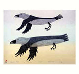 1982 SEAGULL IN FLIGHT by Lucy Qinnuayuak