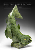 22" Electric Green Arctic Char Fish by Toonoo Sharky