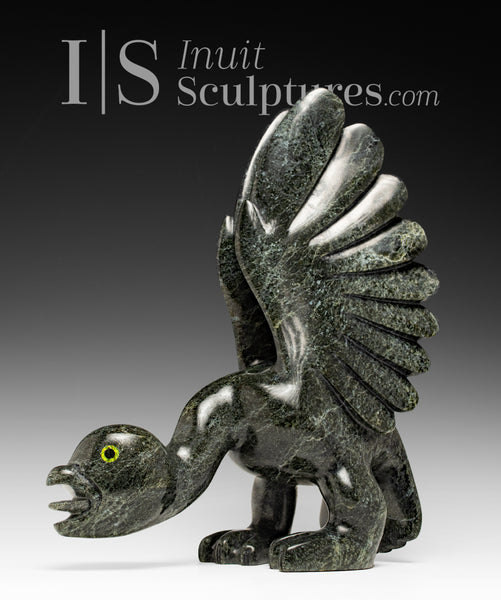 14" Bird Spirit by Master Carver Toonoo Sharky *In A Flap*